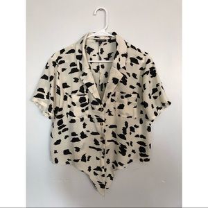 Animal Print Button down